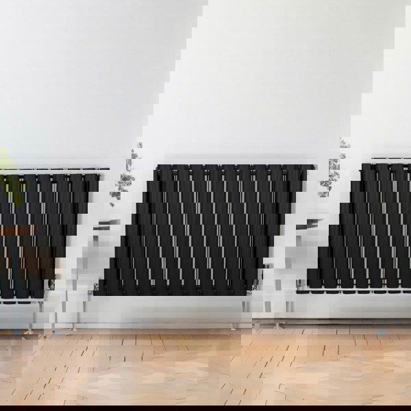 Monstershop Oval Column Radiator – 600mm x 1440mm – Black