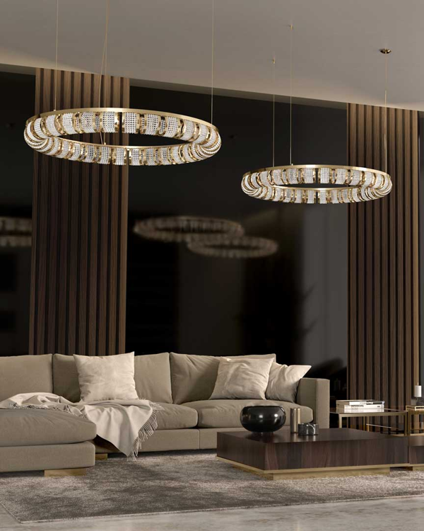 Castro Lighting Dulce Swarovski Crystal Suspension Light