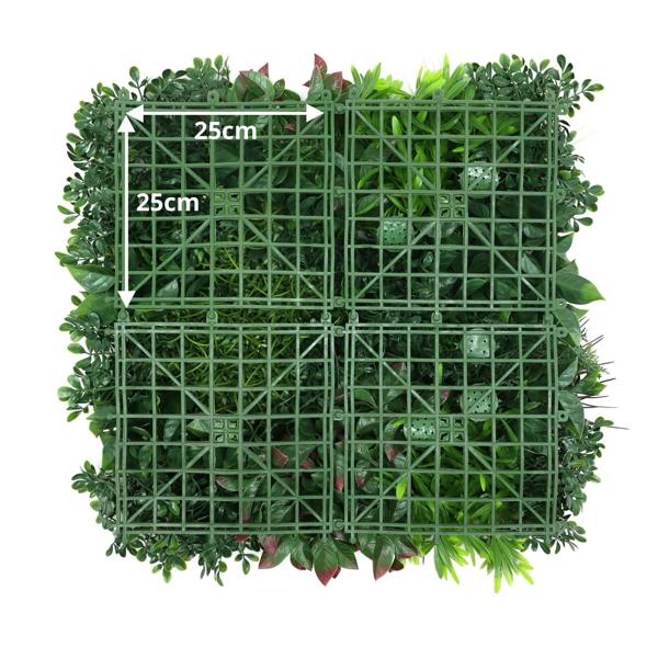 Premium Artificial Plants Green Wall Panel 50 x 50cm - Carnival A - Evergreenery