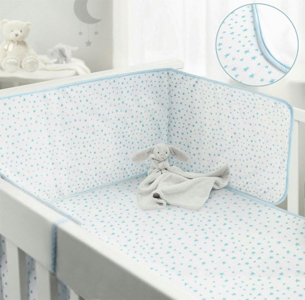 My Little World Grey Star Coverlet - 100cm x 120cm