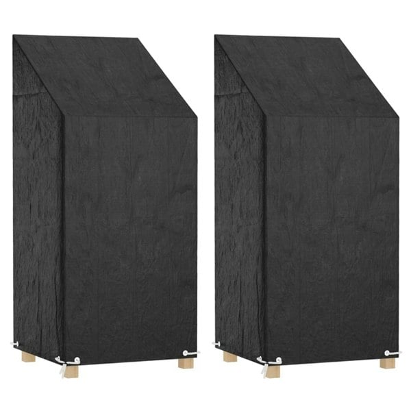 Berkfield Garden Chair Covers 2 pcs 8 Eyelets 65x65x110/150 cm Polyethylene