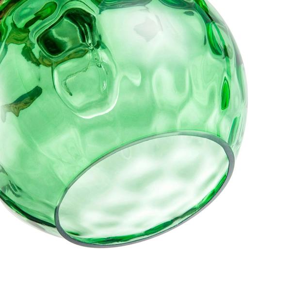 Modern Emerald Green Dimpled Round Glass Pendant Ceiling Light Shade Image 5