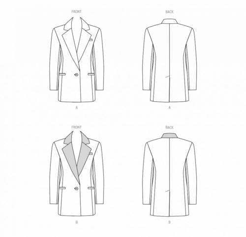 Butterick Sewing Pattern 6960, Jackets for Women, B5 (8-10-12-14-16) - Intermediate