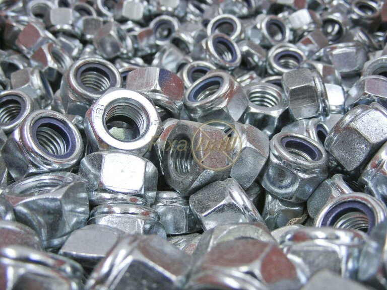 Fixaball Metric Hexagon Nyloc Nuts Zinc BZP T Type Class 10
