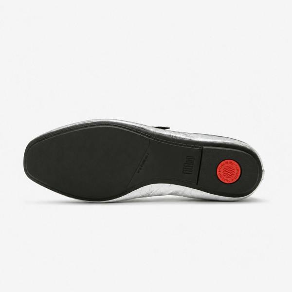 FitFlop DELICATO METALLIC Mary Jane in Silver