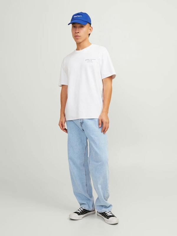 Jack & Jones Eddie Original 738 Loose Fit Jeans - Light Blue Denim