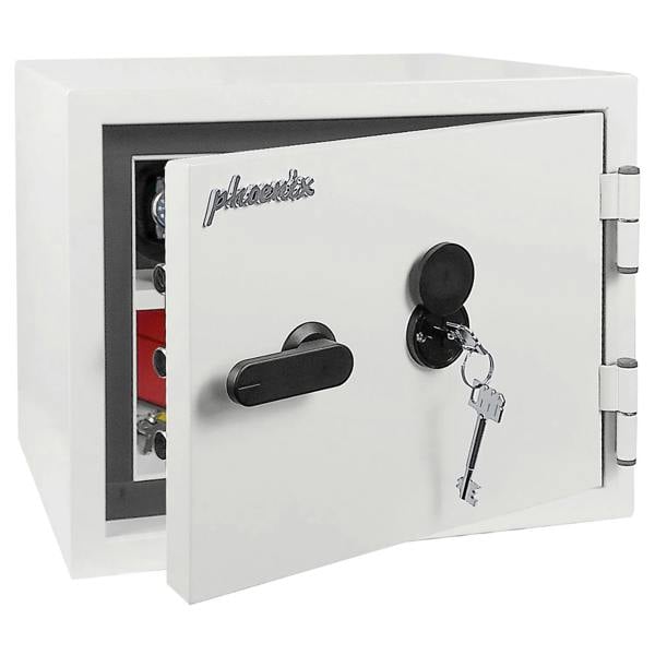 Phoenix Safe Phoenix Fortress PRO SS1461K Security Safe in Scratch-Resistant White Paint with Double-Bitted Key Lock