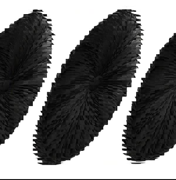 Anygleam ANYHOUZ Round Pleated Velvet Pillow Soft Cushion Fill
