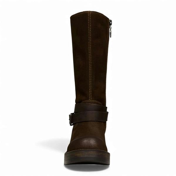 Windsorsmuth Gotcha - Women's Brown Suede Leather Western Riding Boots