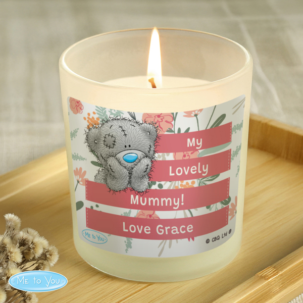Personalised Memento Company Personalised Me To You Floral Scented Jar Candle