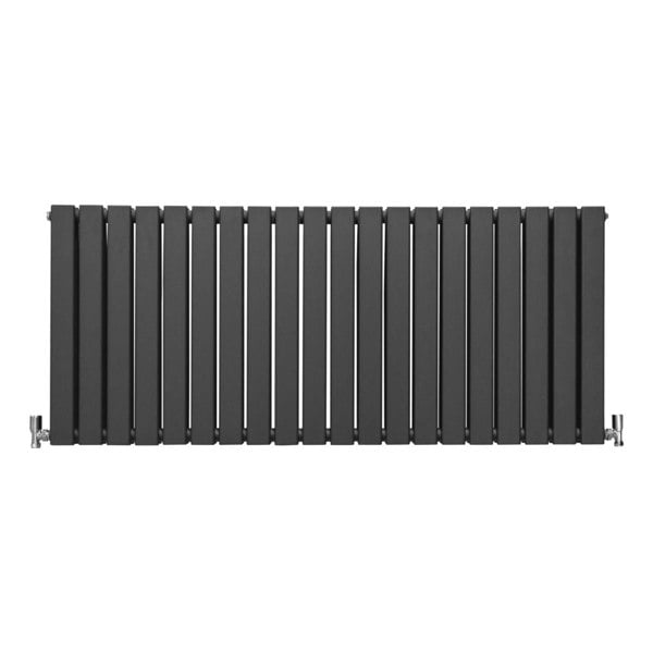 Designer Flat Panel Radiator - Anthracite Grey (600mm x 1400mm)