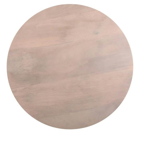 Wyld Haus Chicago Cane and Natural Mango Wood Round Coffee Table