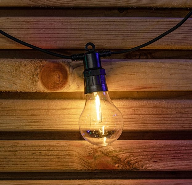 Samuel Alexander Set of 20 Indoor Outdoor Connectable Festoon Lights with Multi-Coloured LEDs