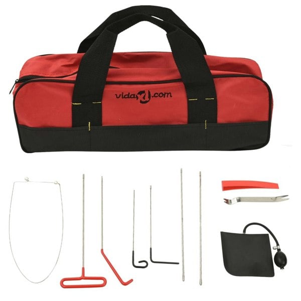Berkfield 11 Piece Universal Car Door Opener Tool Kit
