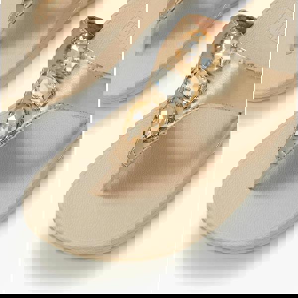 FitFlop FitFlop LULU ULTRA Womens Toe-Post Sandals Platino