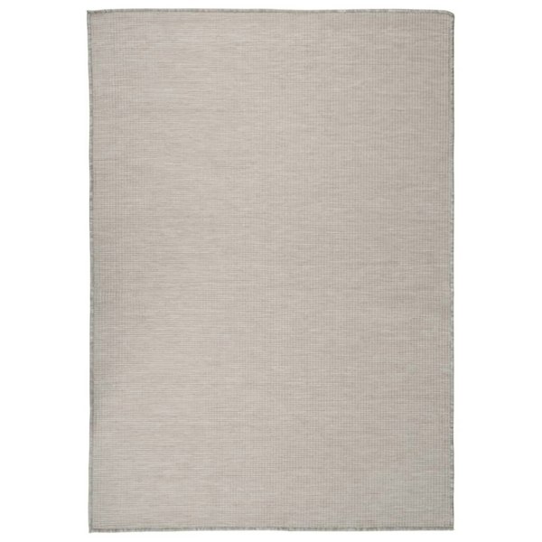Berkfield Outdoor Flatweave Rug 160x230 cm Taupe