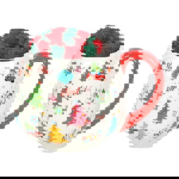 Serano Nostalgic Christmas Print Mug and Socks Set