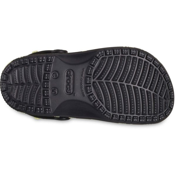 Crocs Classic Graphic Thermoplastic Black Loafers