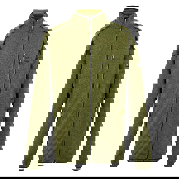 Regatta Mens Kames Full Zip Fleece Jacket - Nephrite Green/Grenoble Green