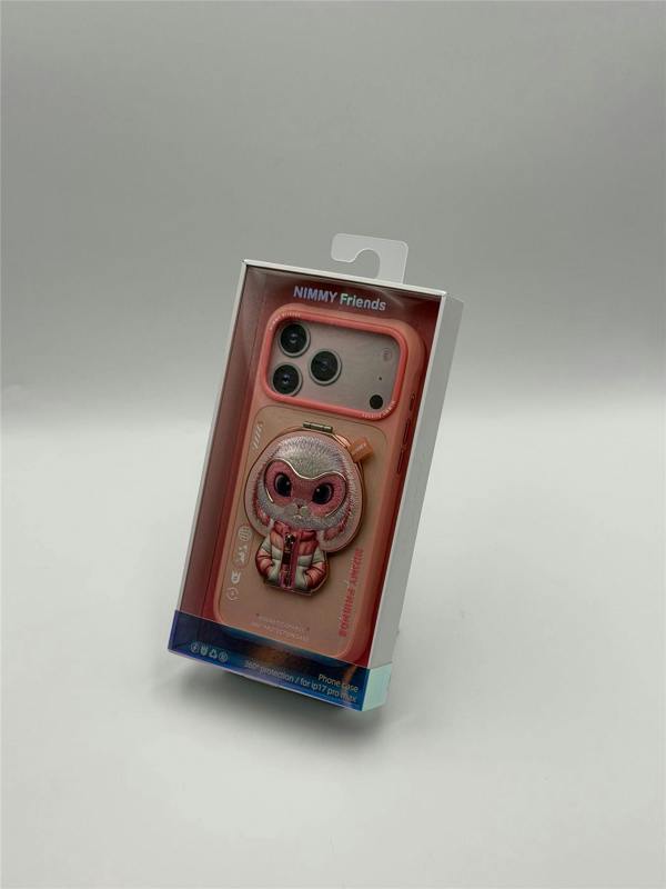 Nimmy Friends Nimmy Cool & Cute 2.0 Rabbit Case with MagSafe Stand for iPhone 17 Pro Max 6.9" Pink - N-YJKM-CXZJZH-IP17-PRO-MAX-08