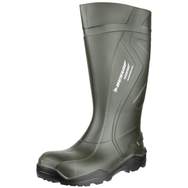 Dunlop Purofort+ Full Safety Wellington D760933 / Mens Boots - Green