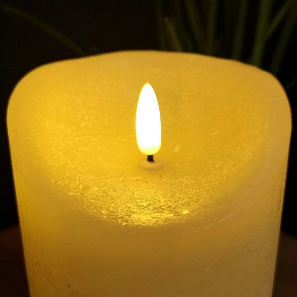Samuel Alexander 23x9cm Christmas Warm White Flickerbright Candle with Timer