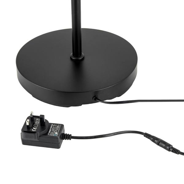 RGB and CCT Modern LED Halo Ring Black Floor Lamp with Remote Control Image 5