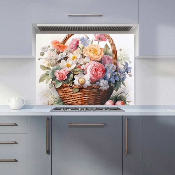 Warren Reed - Designer Victorian Easter Basket Watercolour Kitchen Splashback