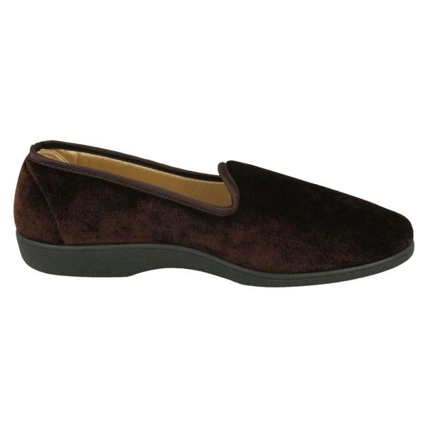 Rosebank Ladies Rosebank Velour Embroided Detailed Slippers Miranda