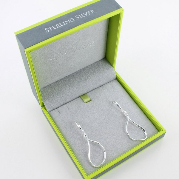 Sterling Silver Pear Drop Earrings - Reeves & Reeves