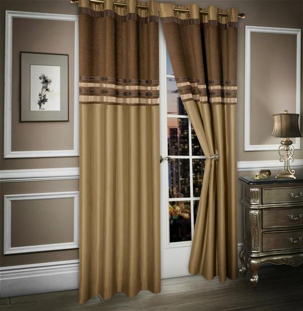 Intimates Elegant Ring Top Heavy Chenille Blackout Curtains, Luxury Modern Window Panels, Thermal & Energy Efficient Privacy Drapes - 229cm x 183cm