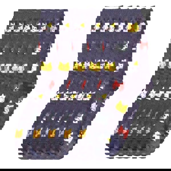 Anyfootwear 5 Pairs Grey Cat Size 5-9 Fashion Socks High Quality Office Sports Business Long Socks Cotton Solid Colors Skateboard Knitted Casual 1