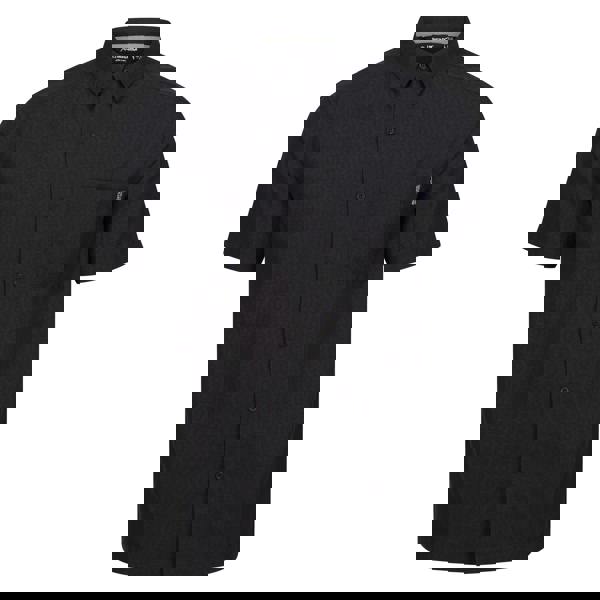 Regatta Mens Mindano VIII Patterned Short-Sleeved Shirt - Ash/Black - 