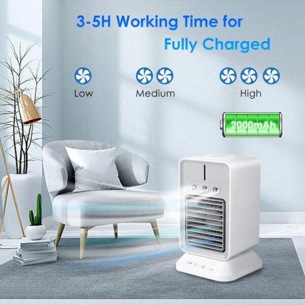 Leaper Portable Desktop Air Cooler Fan with Water Cooling