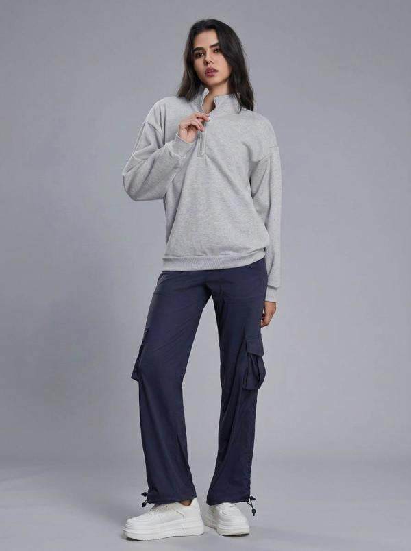 Anniou Fleece Lined Quarter Zip Pullover