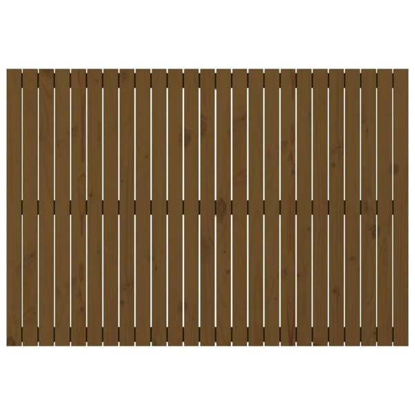 Berkfield Wall Headboard Honey Brown 159.5x3x110 cm Solid Wood Pine
