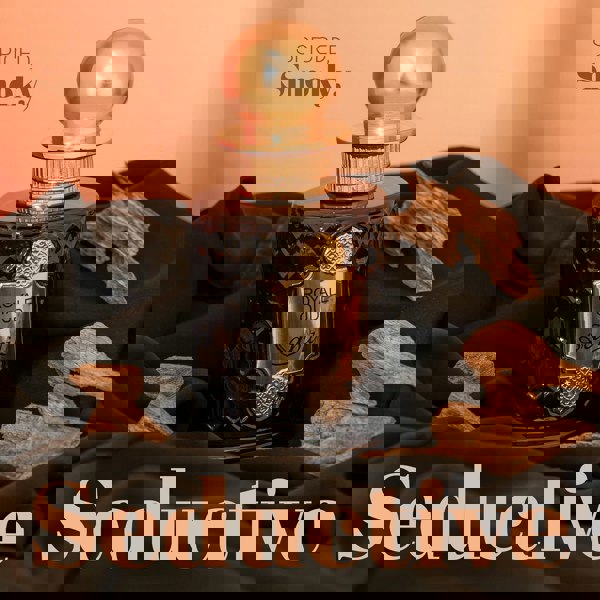 Sapil Royale Oud bottle with wood and Seductive text