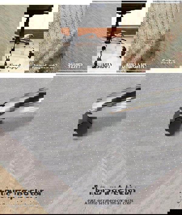 Marlow PVC Chair Mat Office Carpet Floor Protectors Non Slip Computer 120X90cm