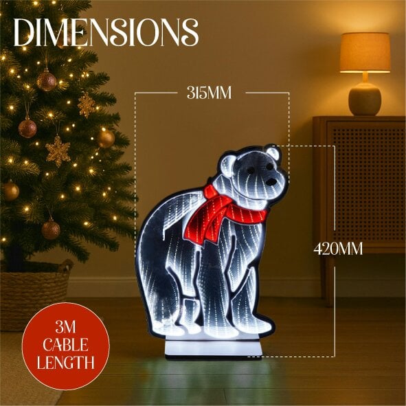 Scotts of Stow Xmas Haus  LED Infinity Indoor Christmas Decoration