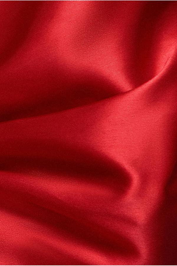 Off Shoulder Back Satin Bow Scuba Mini Dress - Red DR4713