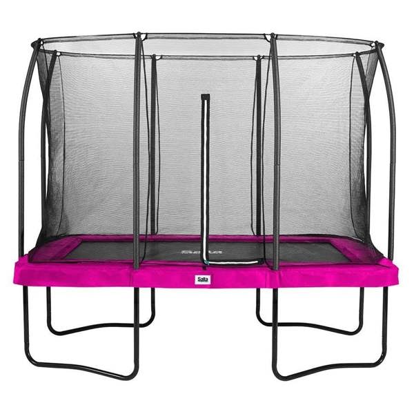 10ft x 7ft Pink Rectangular Comfort Edition Trampoline with Enclosure (5092P)