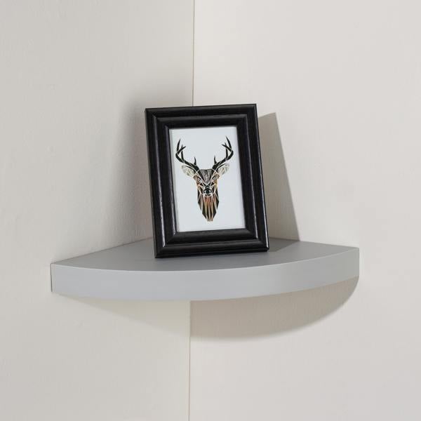 Core Products Hudson Corner Shelf Kit, Curved Chunky Design, Foiled Finish
