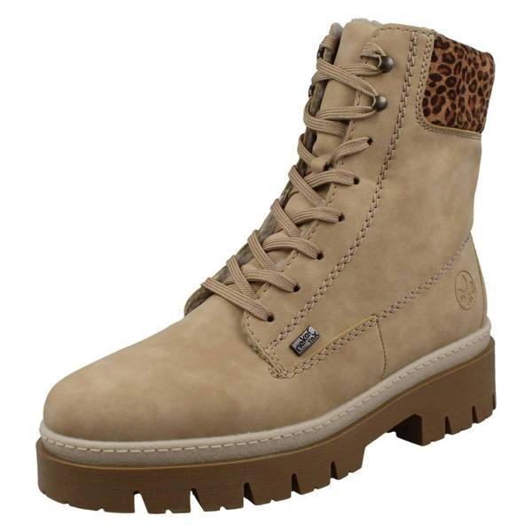 Rieker Ladies Rieker-Tex Warm Lined Platform Ankle Boots Z9430