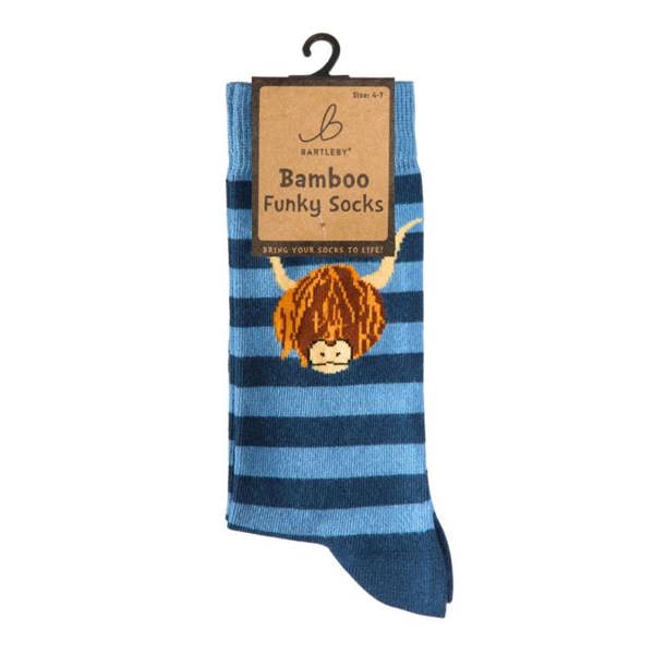 Highland Cow Novelty Socks by Bartleby