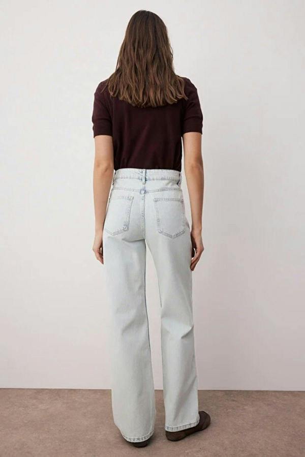 WOVCOR High Waist Wide Leg Jeans
