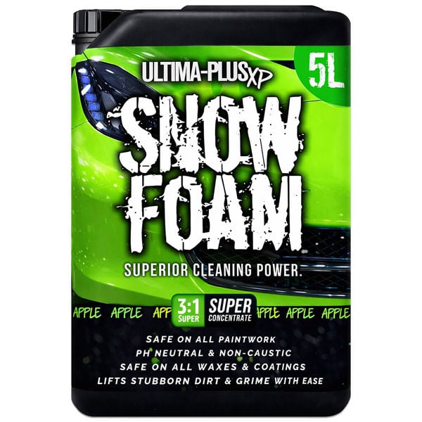 Ultima Plus XP Ultima-Plus XP Snow Foam Car Shampoo pH Neutral Wash - Super Thick Foam Pre-Wash - Apple Fragrance 5L