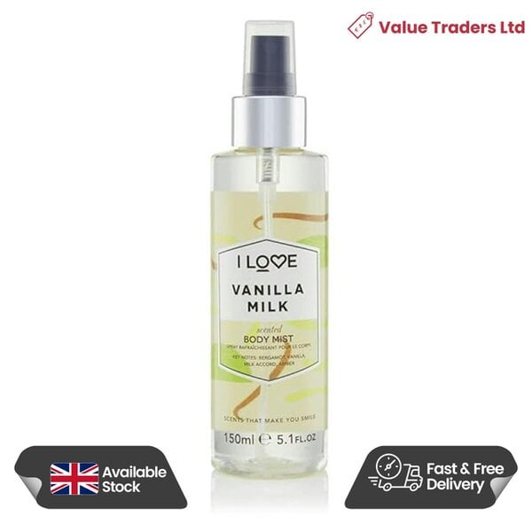 I LOVE Vanilla Milk Body Mist, 150ml