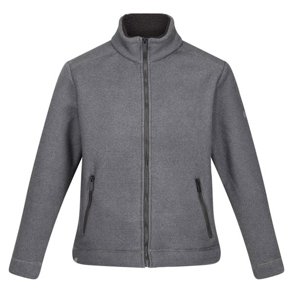 Regatta Mens Garrian II Full Zip Fleece Jacket - Storm Grey/Black