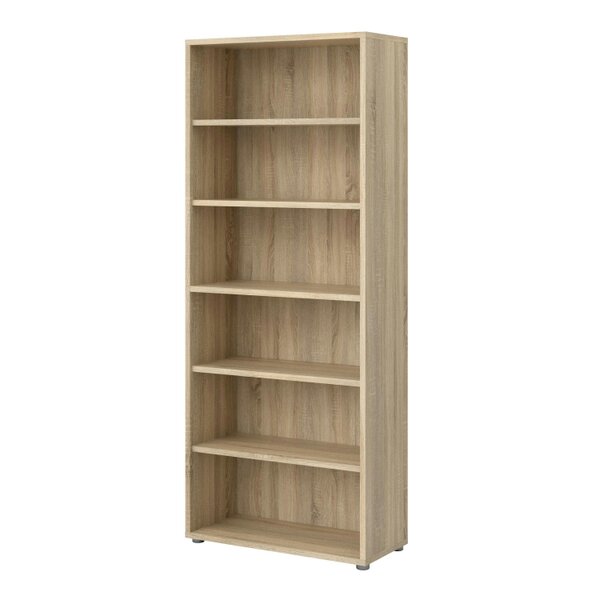 Wyld Haus Dris Natural Oak Wood Effect Bookcase 5 Shelves