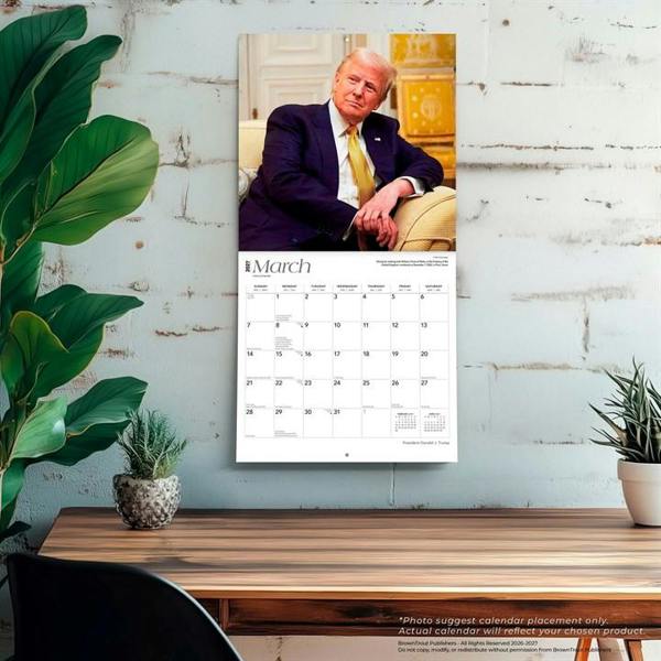 President Donald J Trump Calendar 2027, Wall Calendars, Month To View, History & Literature, Gift